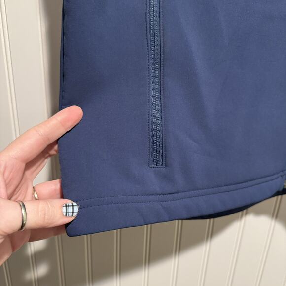 LL Bean Blue Soft Shell Vest Fleece Lined Mens Large - Picture 2 of 5